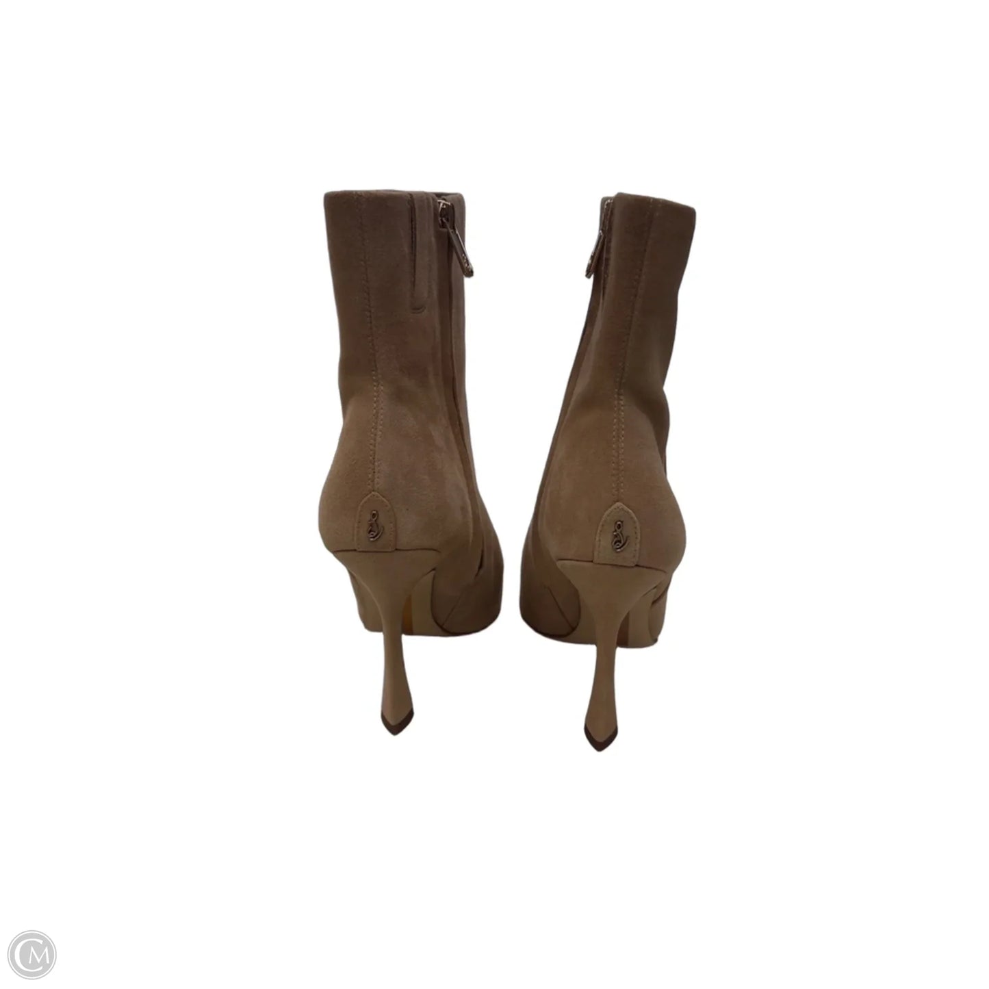 Boots Ankle Heels By Sam Edelman In Tan, Size: 7