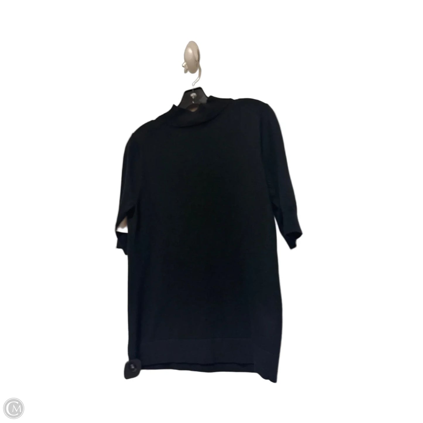 Top Short Sleeve By Ann Taylor In Black, Size: M