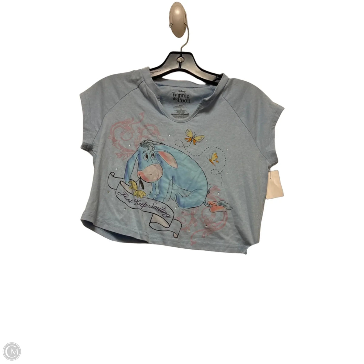 Top Short Sleeve Basic By Disney Store In Blue, Size: M