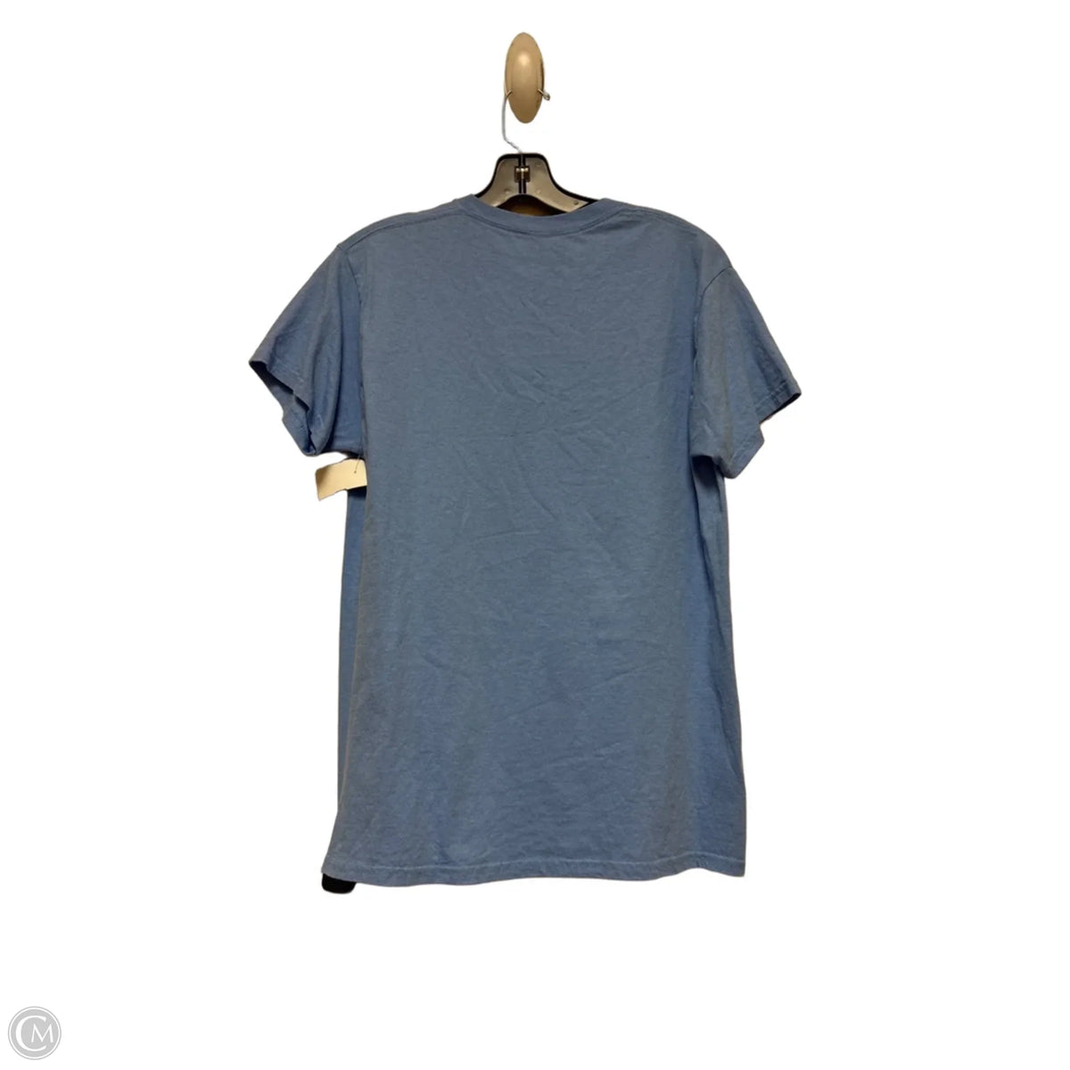 Top Short Sleeve Basic By Gildan In Blue & Grey, Size: M
