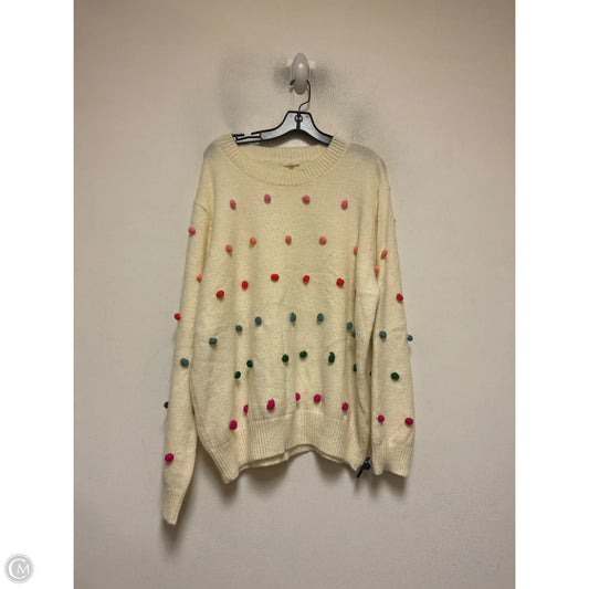 Sweater By Jodifl In Cream, Size: 1x