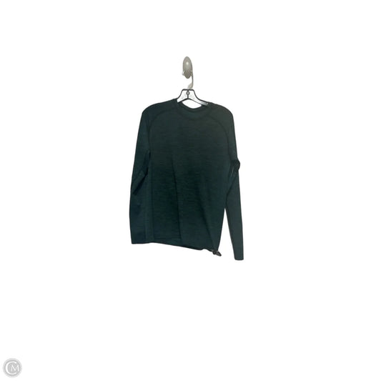 Athletic Top Long Sleeve Crewneck By Lululemon In Black & Green, Size: S