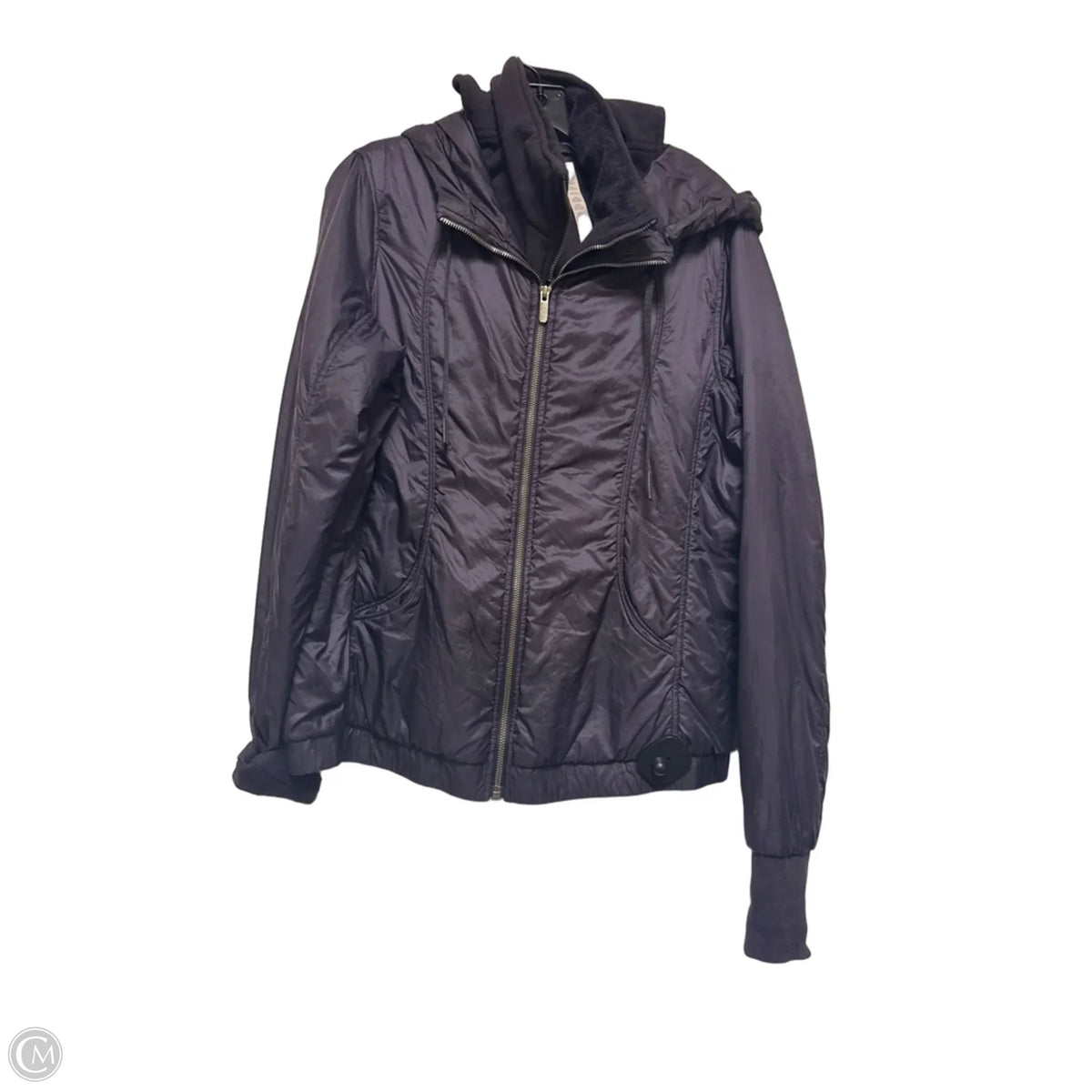 Athletic Jacket By Lululemon In Blue, Size: 12