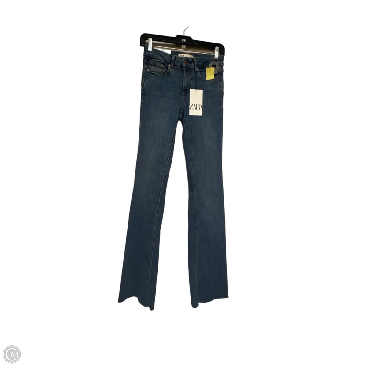 Jeans Flared By Zara In Blue Denim, Size: 2
