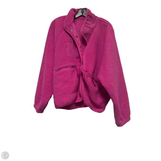 Jacket Faux Fur & Sherpa By Free People In Pink, Size: L