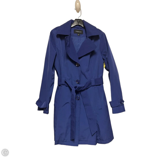 Coat Trench Coat By London Fog In Blue, Size: M