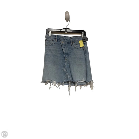 Skirt Designer By Agolde In Blue Denim, Size: 2