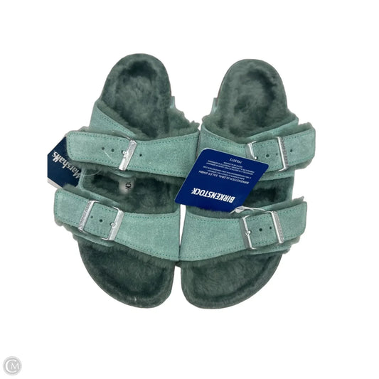 Sandals Flats By Birkenstock In Green, Size: 5