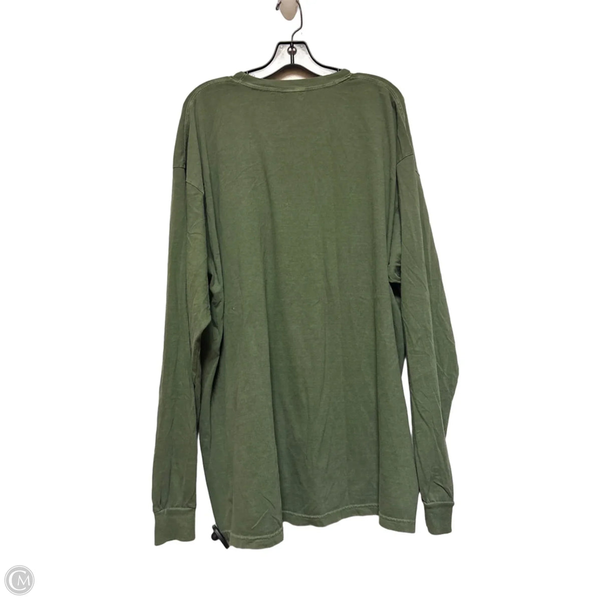 Top Long Sleeve Basic By Comfort Colors In Green, Size: 3x