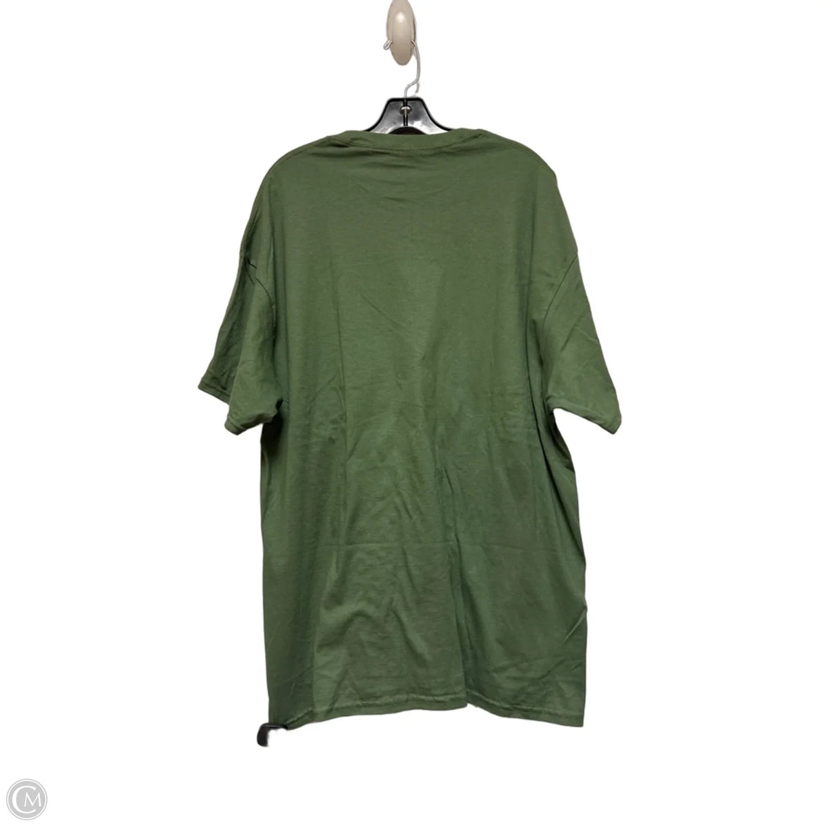 Top Short Sleeve Basic By Gildan In Black & Green, Size: 2x