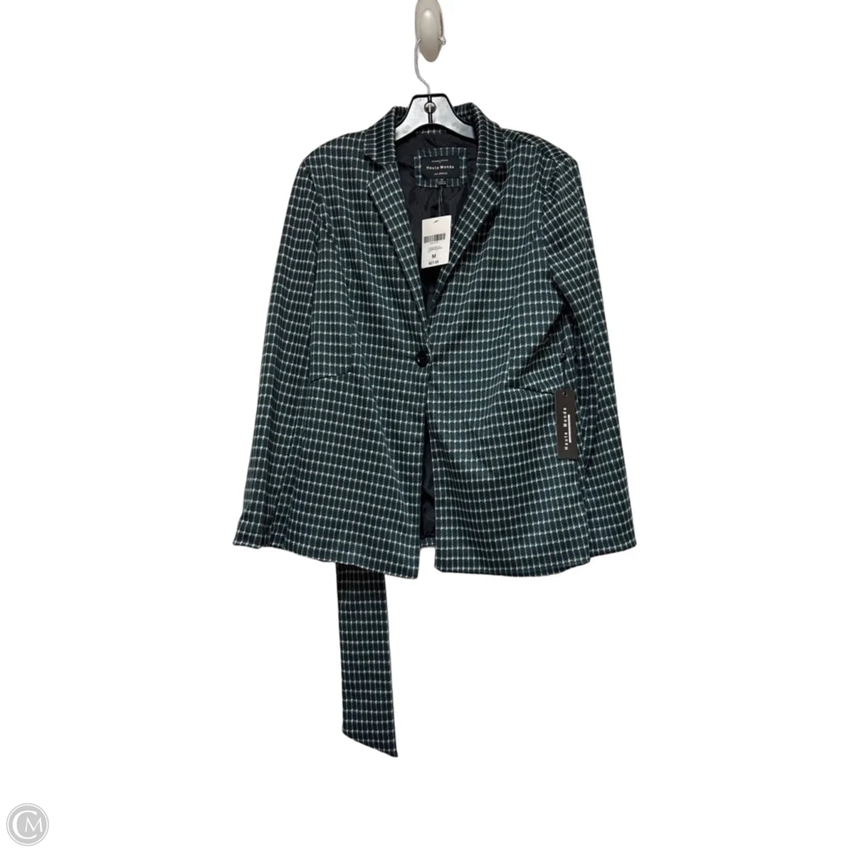 Blazer By Haute Monde In Plaid Pattern, Size: M