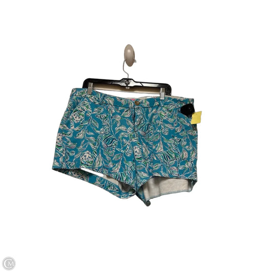 Shorts Designer By Lilly Pulitzer In Blue & Green, Size: 16