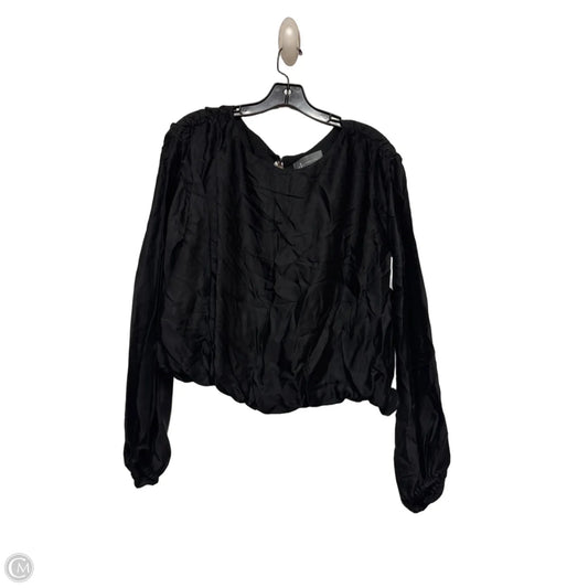 Top Long Sleeve By Anthropologie In Black, Size: M