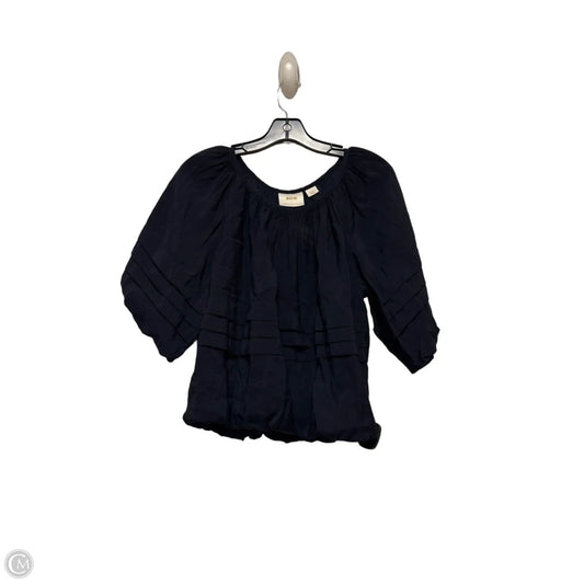 Top Short Sleeve By Maeve In Navy, Size: S