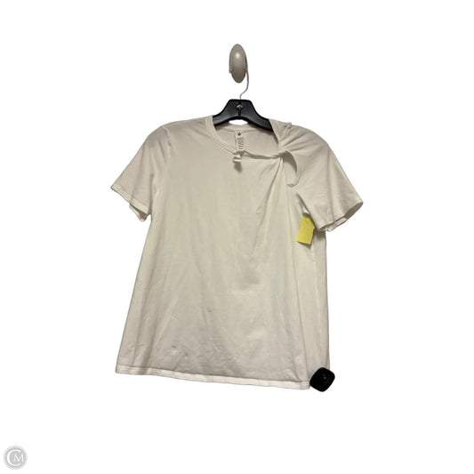 Athletic Top Short Sleeve By Lululemon In White, Size: Sp
