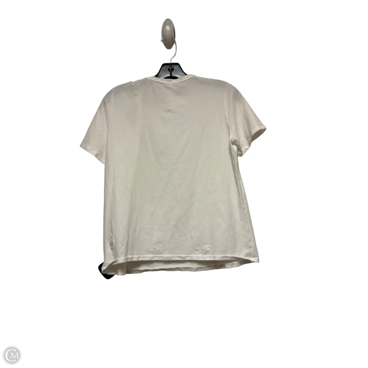Athletic Top Short Sleeve By Lululemon In White, Size: Sp
