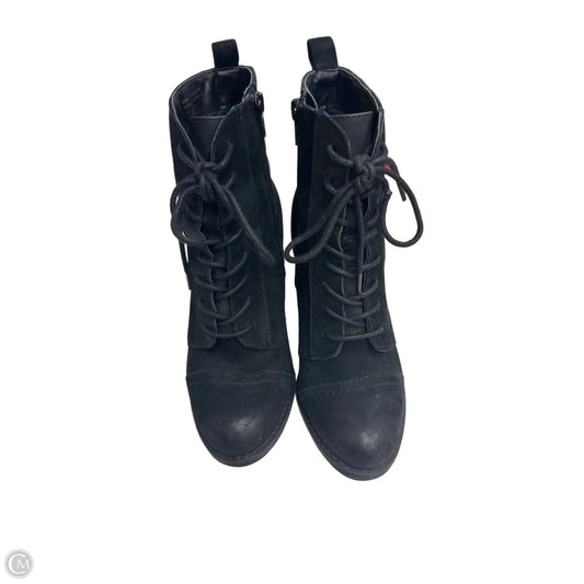Boots Ankle Heels By Aldo In Black, Size: 6