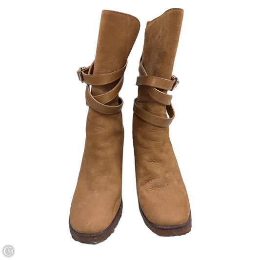 Boots Designer By Tory Burch In Tan, Size: 7
