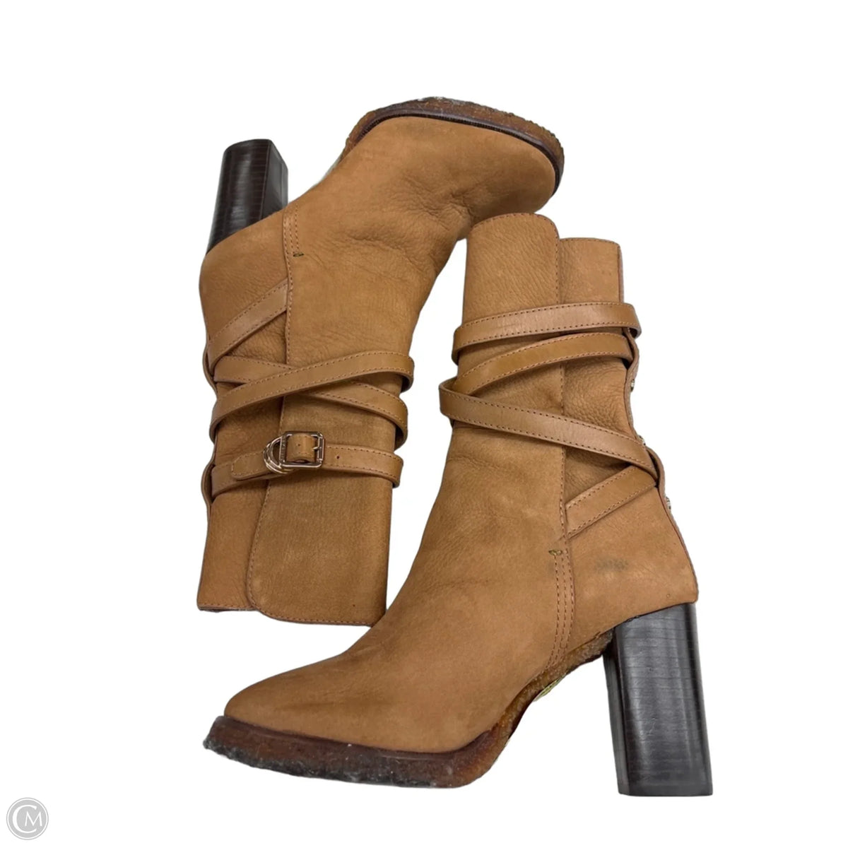 Boots Designer By Tory Burch In Tan, Size: 7