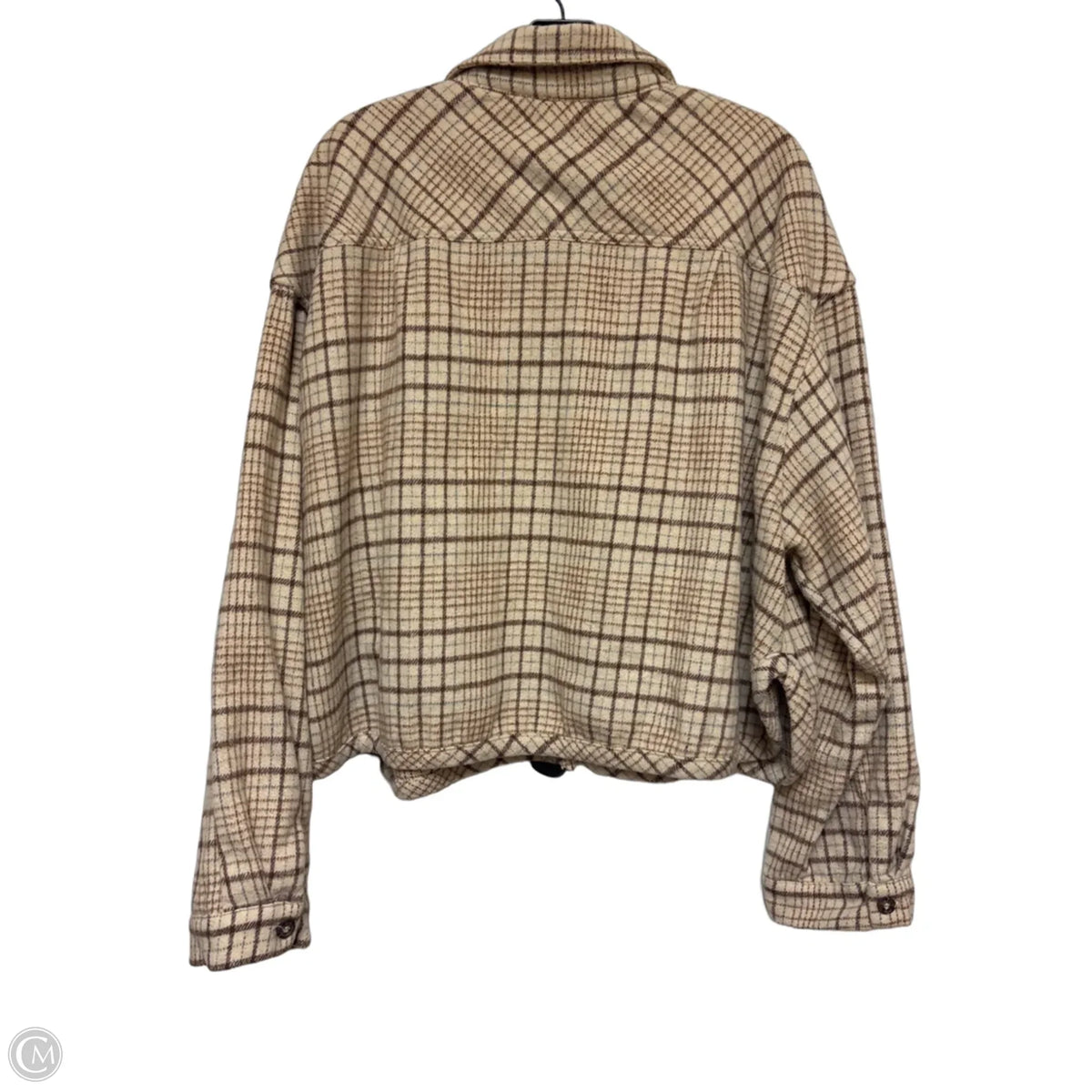 Jacket Shirt By Hyfve In Plaid Pattern, Size: L