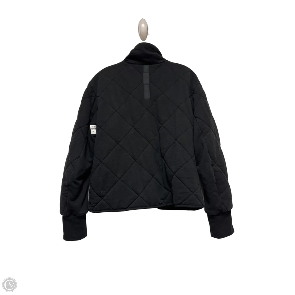 Athletic Jacket By Lululemon In Black, Size: 10