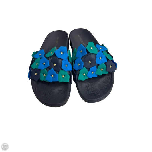 Sandals Flats By Jack Rogers In Blue & Green, Size: 8.5