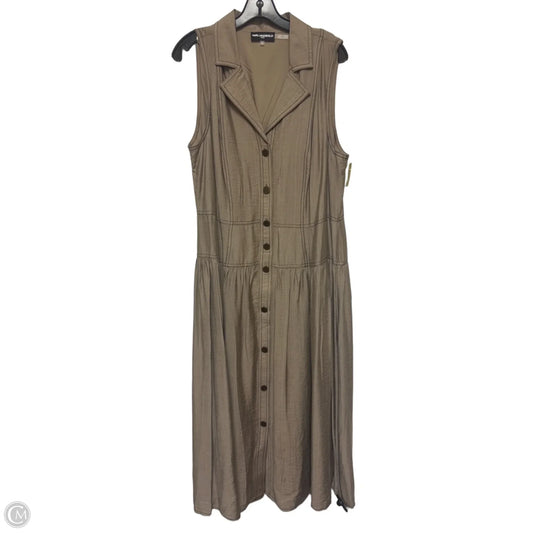 Dress Designer By Karl Lagerfeld In Brown, Size: Xl