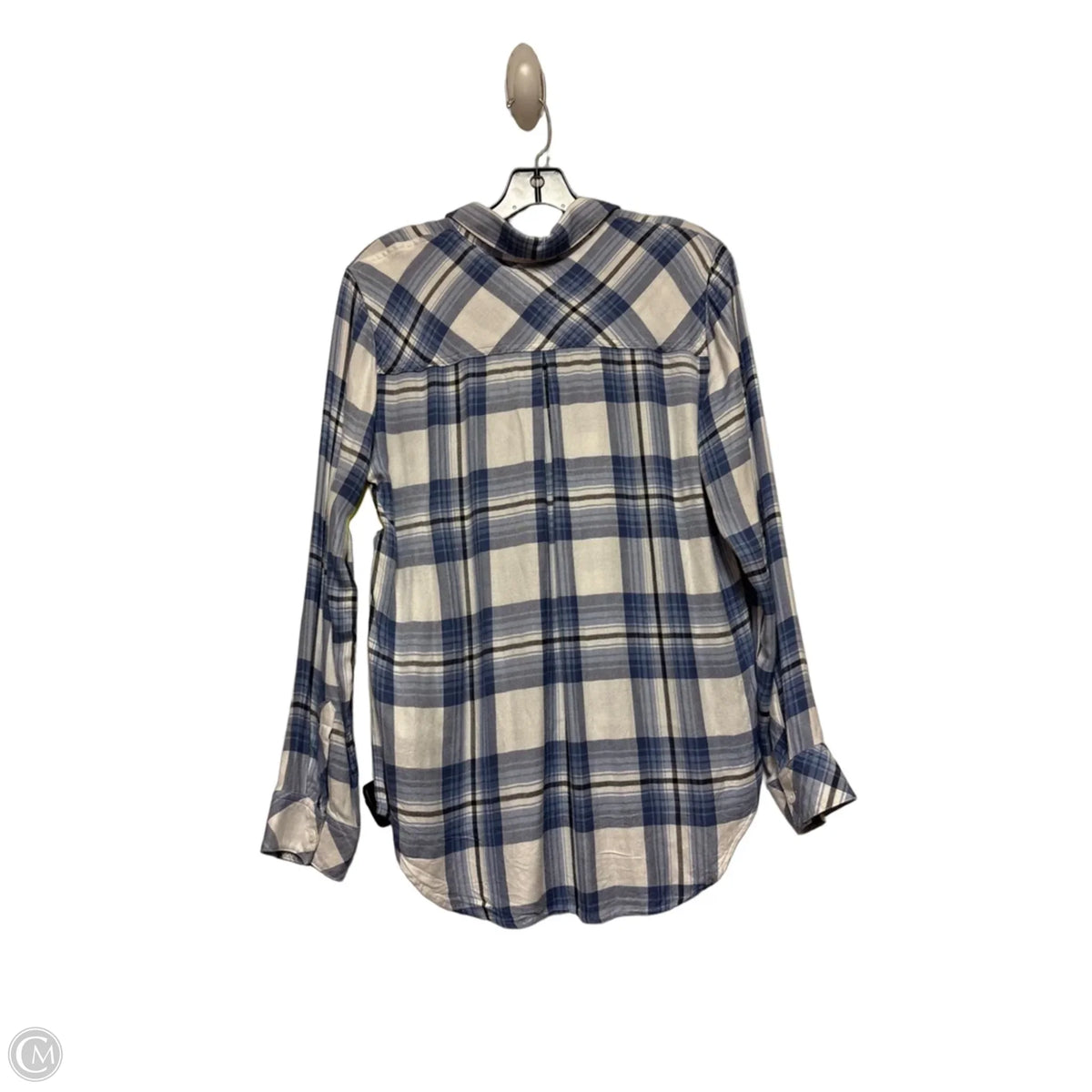 Top Long Sleeve By Rails In Plaid Pattern, Size: M