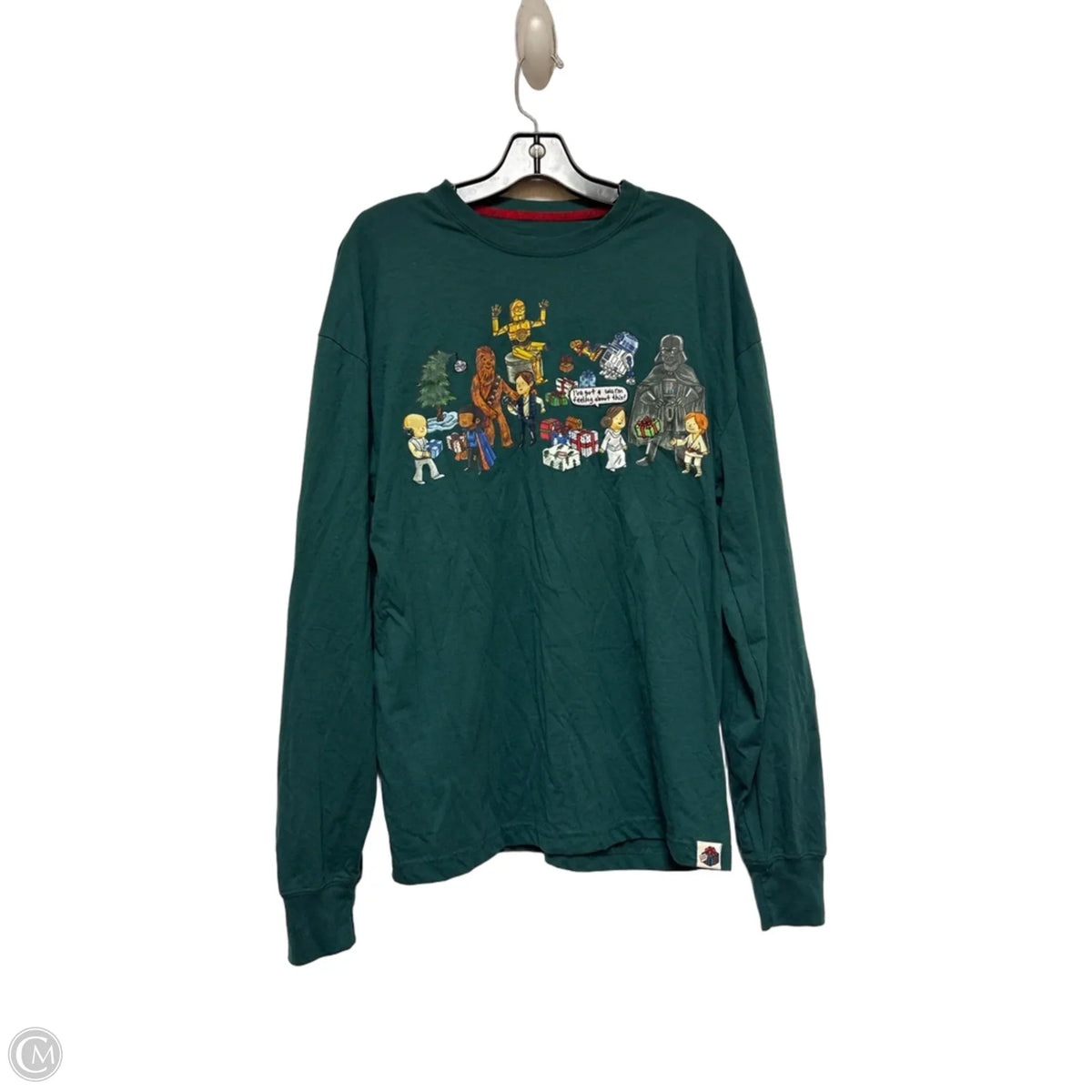Top Long Sleeve Basic By Disney Store In Green, Size: M