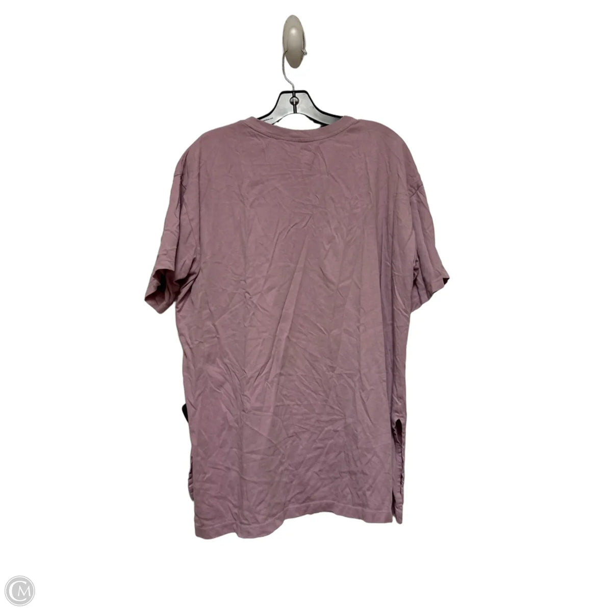 Top Short Sleeve Basic By Uniqlo In Purple, Size: M