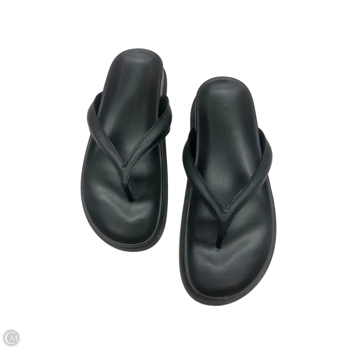 Sandals Flats By H&m In Black, Size: 9