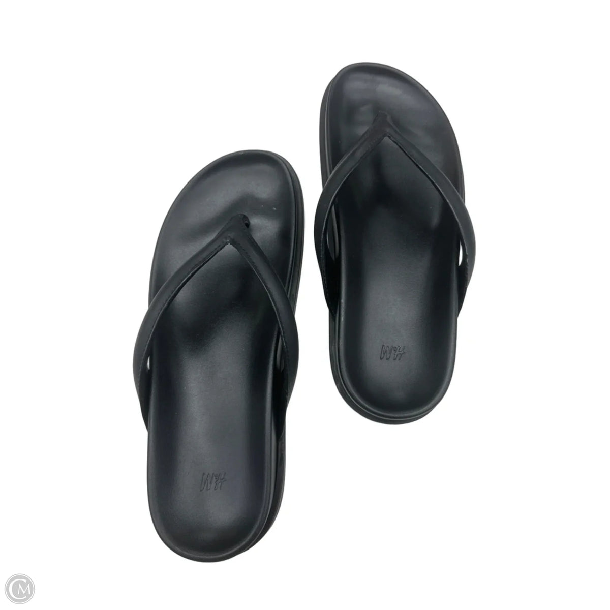 Sandals Flats By H&m In Black, Size: 9