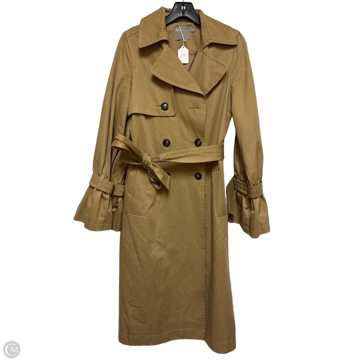 Coat Trench Coat By Asos In Tan, Size: S