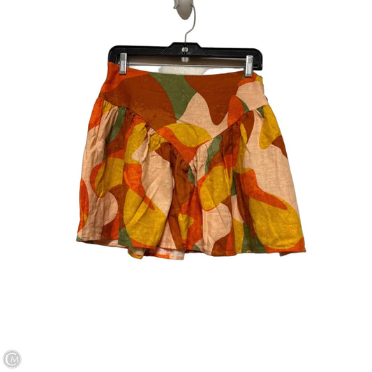 Skirt Mini & Short By Target-designer In Green & Orange, Size: 6