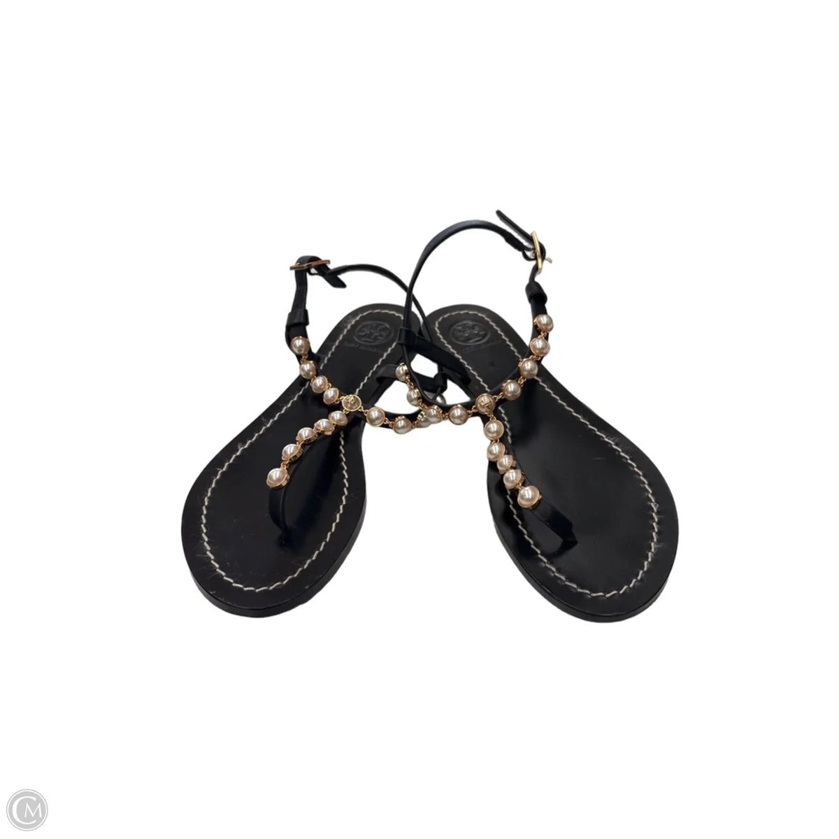 Sandals Designer By Tory Burch In Black, Size: 6