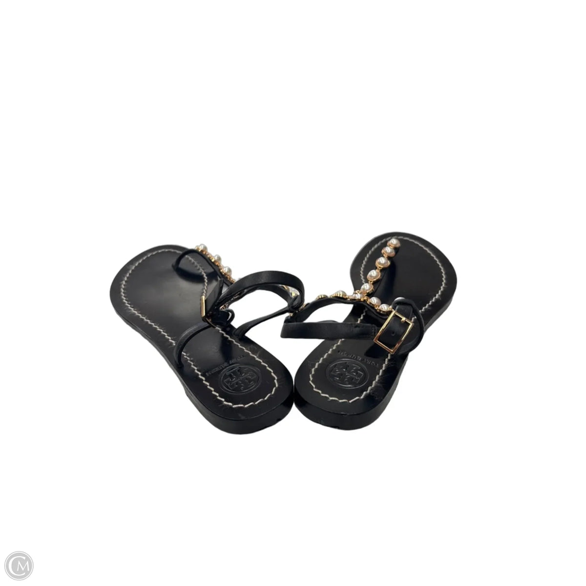 Sandals Designer By Tory Burch In Black, Size: 6