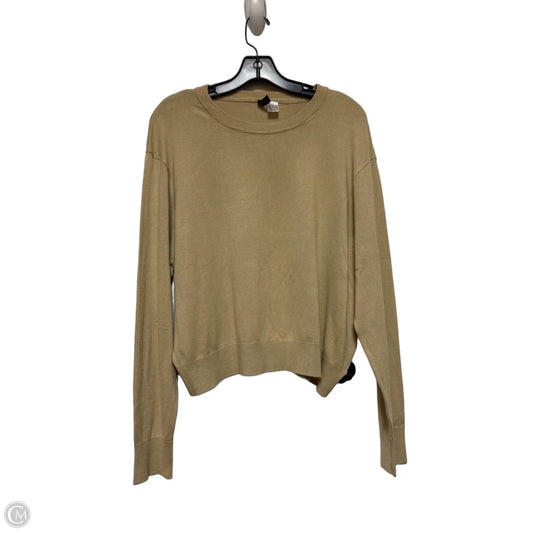 Top Long Sleeve By Divided In Tan, Size: L