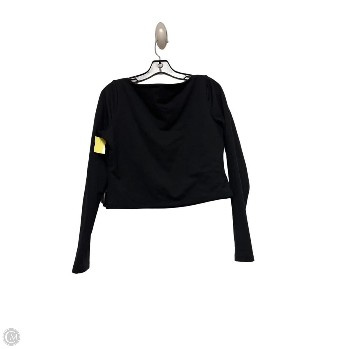 Top Long Sleeve By Leith In Black, Size: L