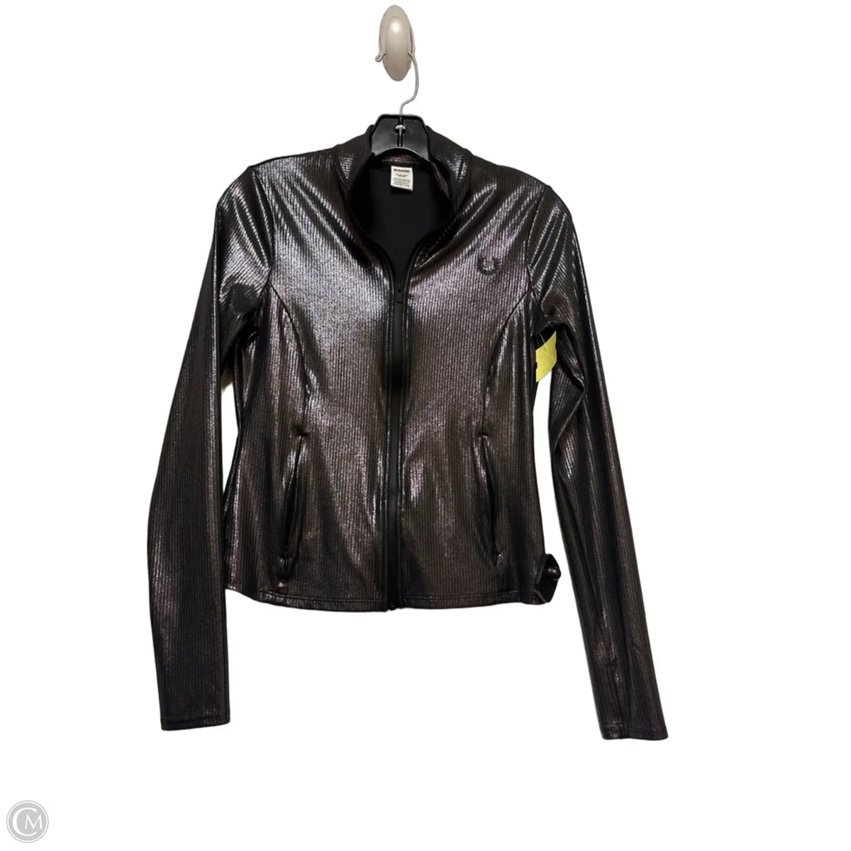 Athletic Jacket By Pink In Silver, Size: Xs