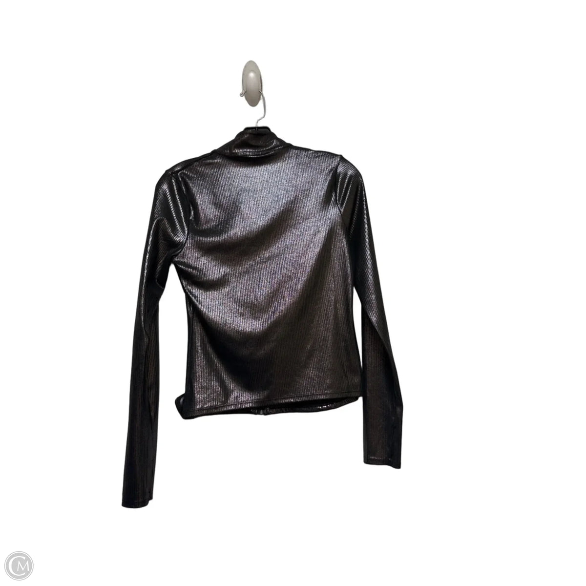 Athletic Jacket By Pink In Silver, Size: Xs