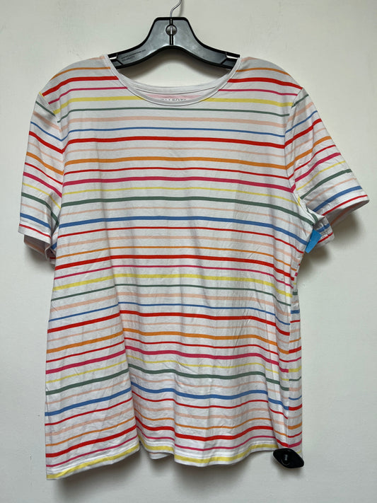 Top Short Sleeve Basic By Talbots O  Size: Xl