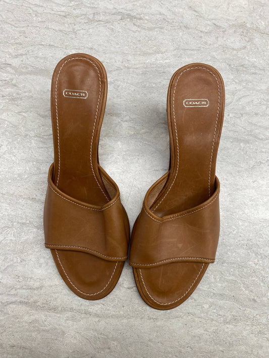 Sandals Heels Block By Coach  Size: 6.5