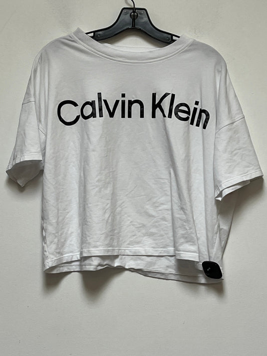 Athletic Top Short Sleeve By Calvin Klein  Size: L