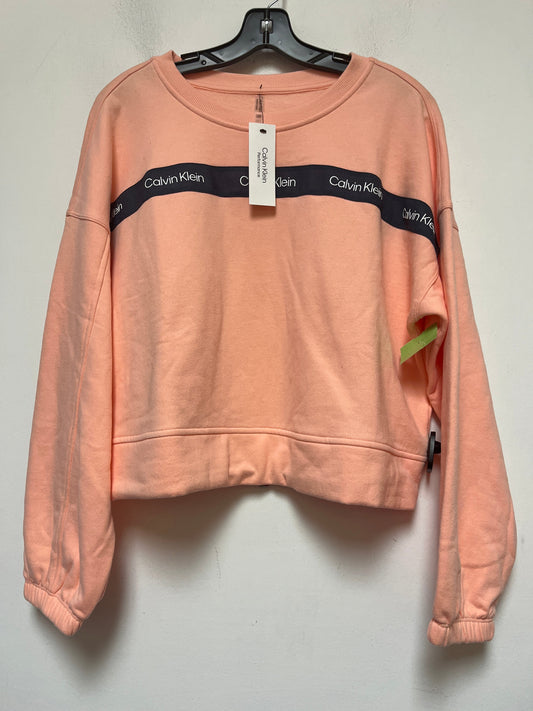 Athletic Sweatshirt Collar By Calvin Klein Performance  Size: L