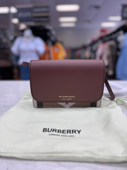Crossbody Designer By Burberry  Size: Small