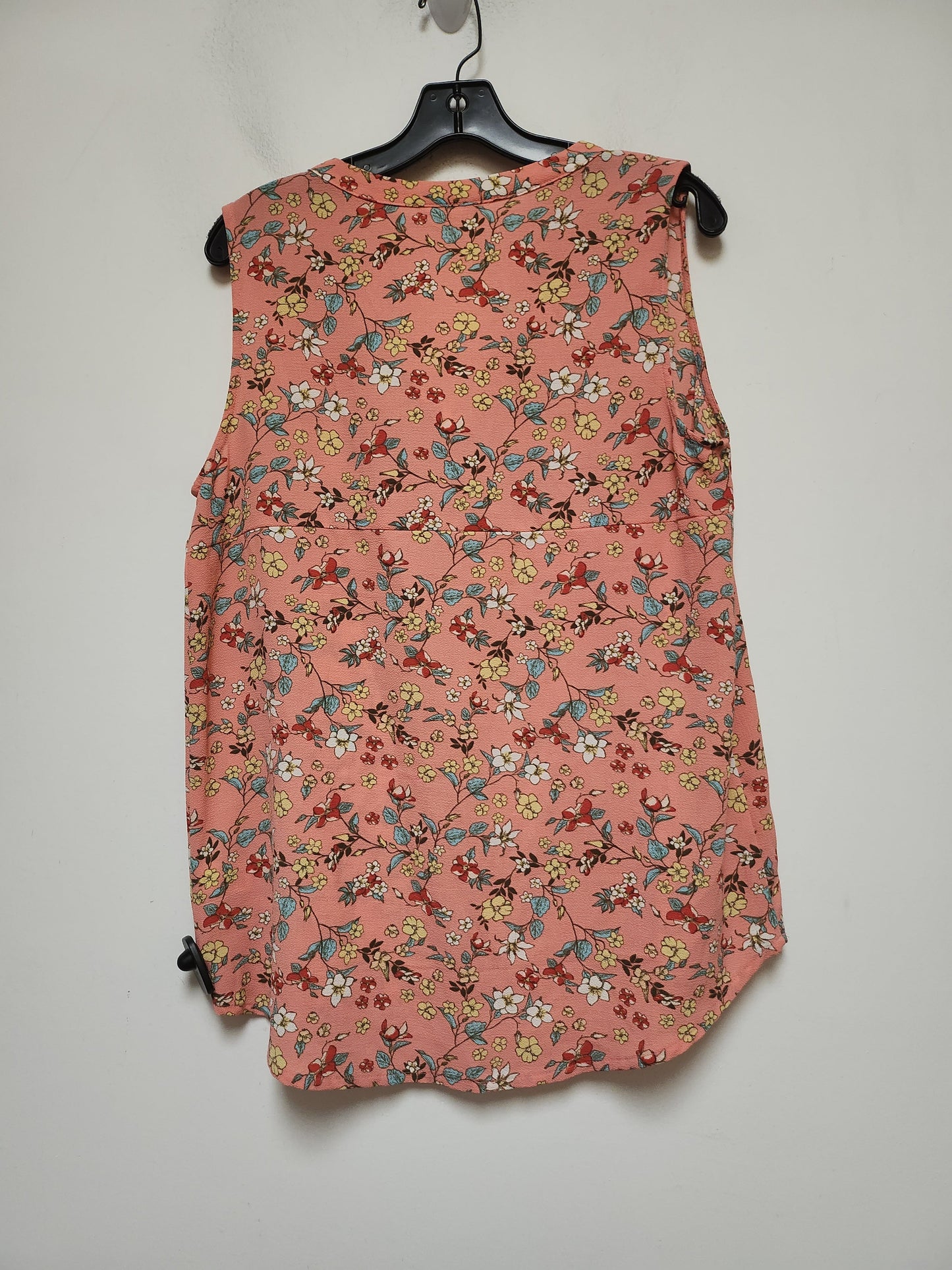 Floral Print Top Sleeveless Caslon, Size M