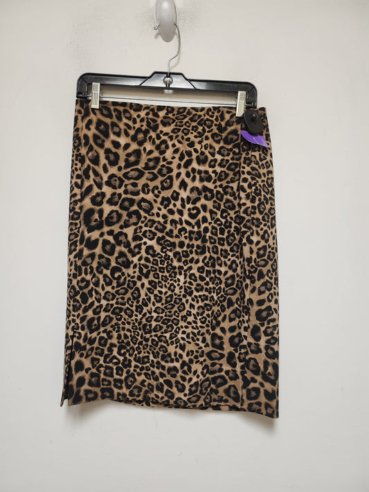 Animal Print Skirt Midi White House Black Market, Size 8