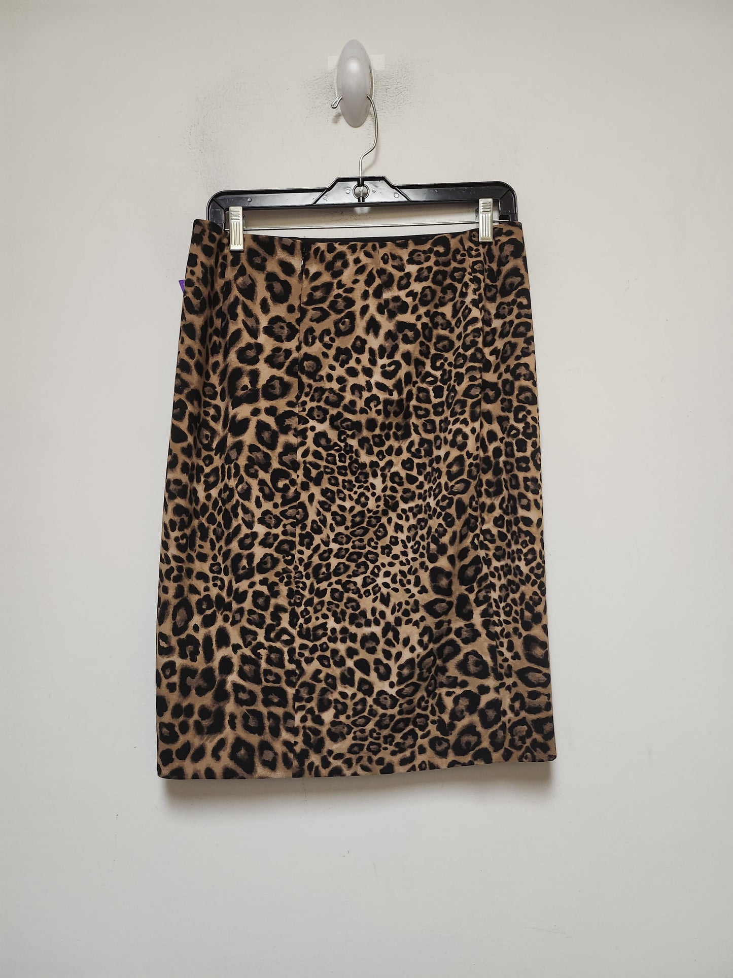 Animal Print Skirt Midi White House Black Market, Size 8