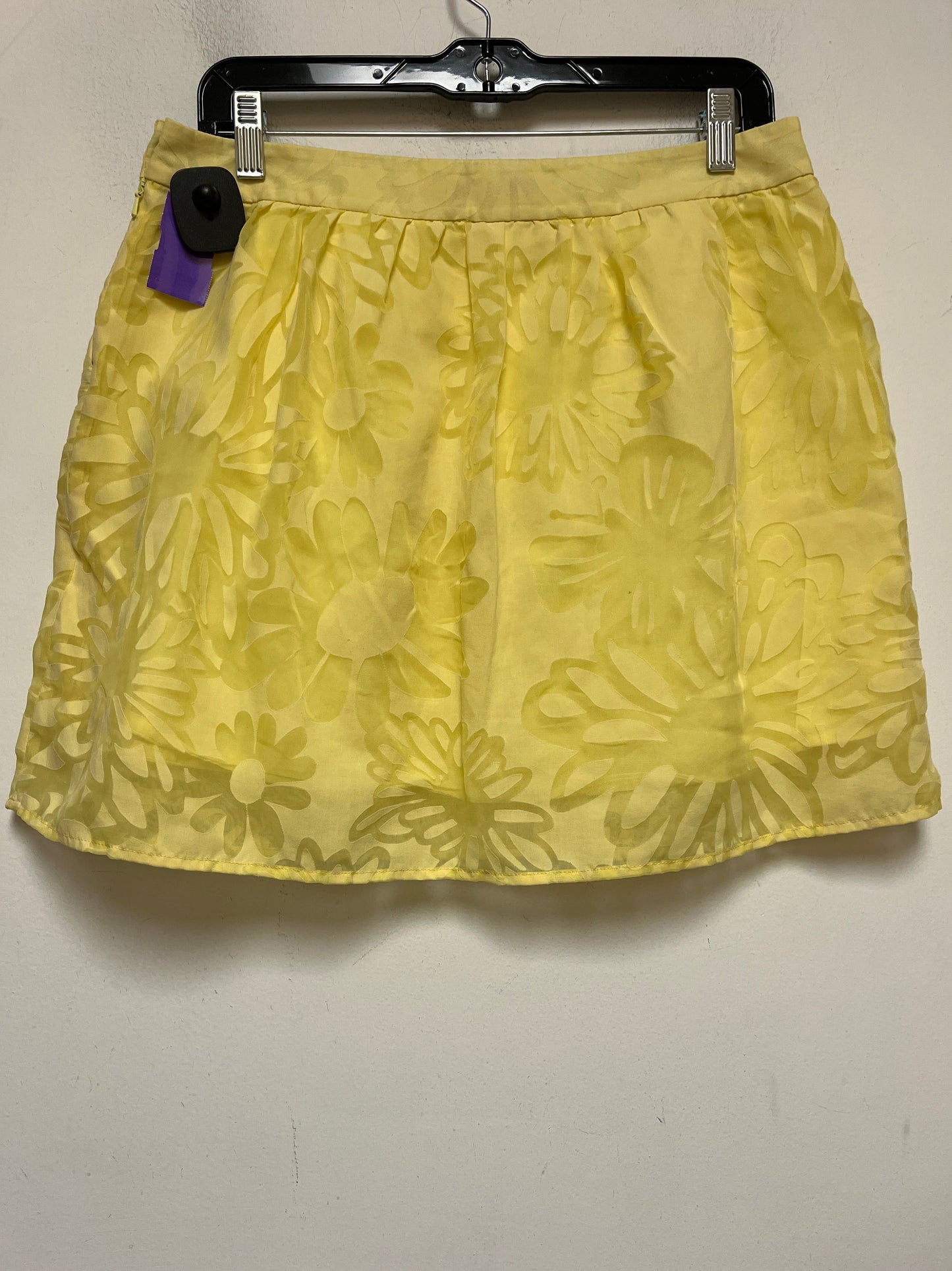 Yellow Skirt Mini & Short Lilly Pulitzer, Size 10