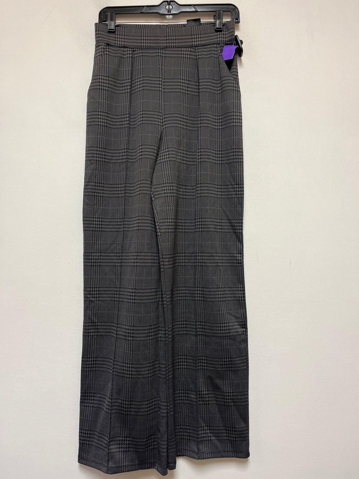 Plaid Pattern Pants Wide Leg H&m, Size 4